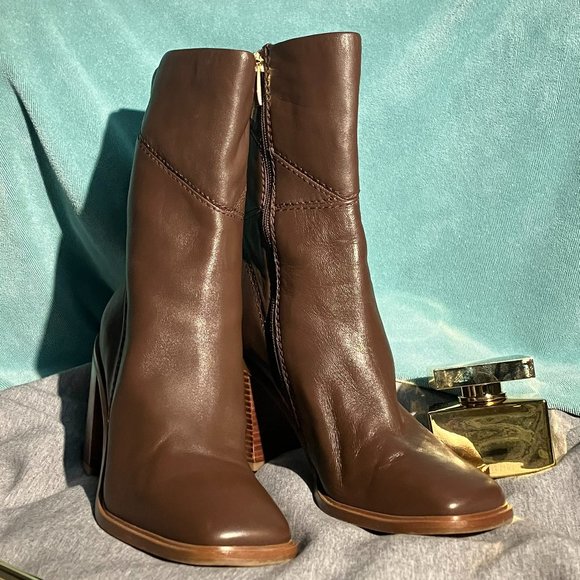 Franco Sarto Stevie Brown Ankle Boots - Picture 2 of 3
